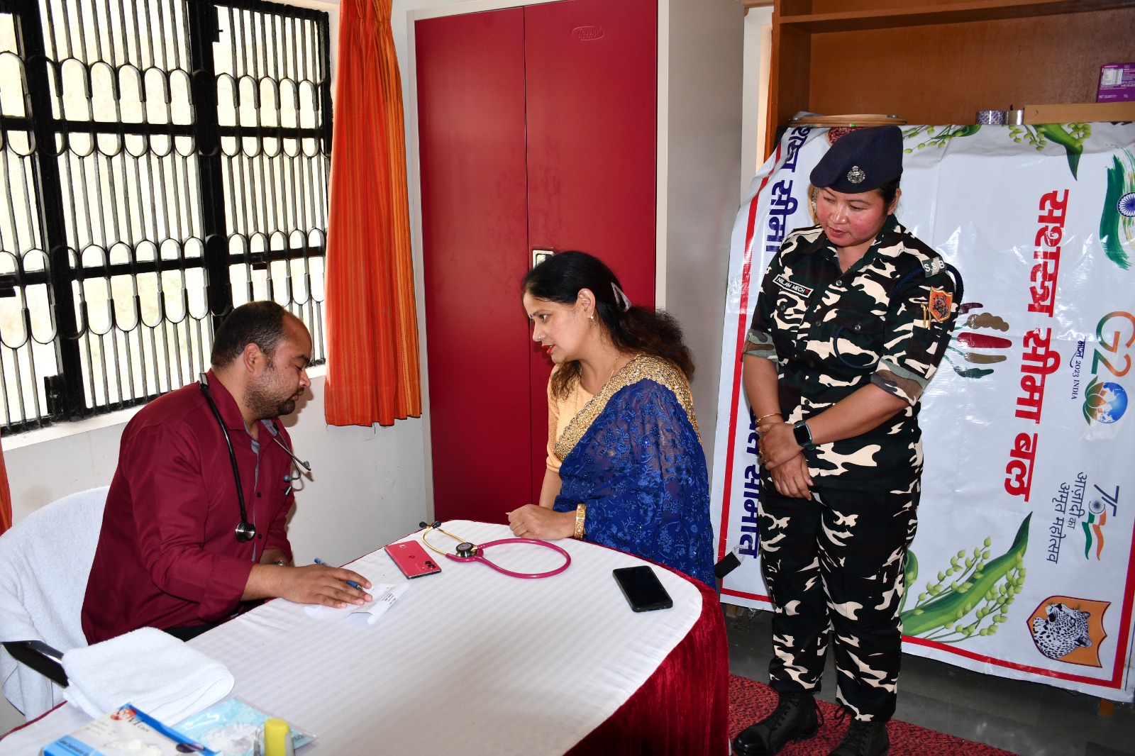 एसएसबी सीमान्त मुख्यालय रानीखेत में स्वास्थ्य चिकित्सा शिविर का आयोजन
